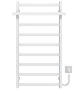 Електрична сушарка для рушників Deffi Nicolе П9 500х1000 праве підключення WD04 білий A.NI.100.50.9.E.W.R.4