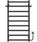 Електрична сушарка для рушників Deffi Nicole П9 500х1000 праве підключення JD04 чорний A.NI.100.50.9.E.B.R.2