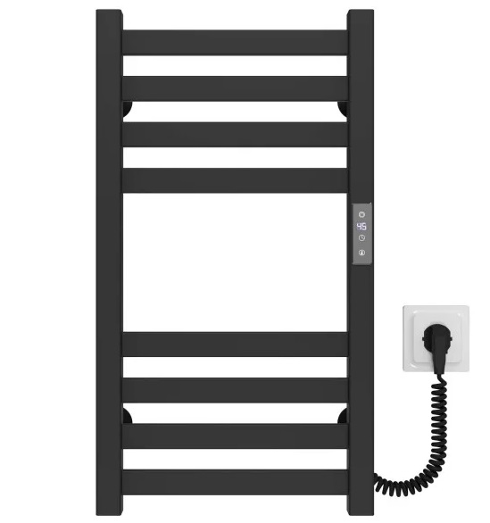 Электрический полотенцесушитель Deffi Magnus П8 200х600 правое подключение JD04 черный A.MA.60.20.8.E.B.R.2