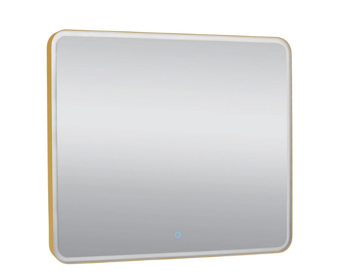 Зеркало для ванной Аквародос Donato 80х70 см sensor с LED-подсветкой золото АР000113301