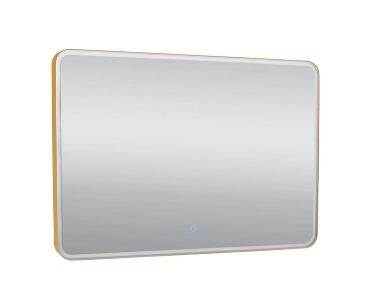 Дзеркало для ванної кімнати Аквародос Donato 100х70 см sensor з підсвічуванням золото АР000113302