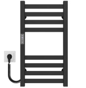 Электрический полотенцесушитель Deffi Magnus П8 200х600 левое подключение JD04 черный A.MA.60.20.8.E.B.L.2