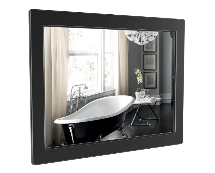 Дзеркало для ванної кімнати Аквародос Беатріче 100х80 см чорний патина золото АР000000921