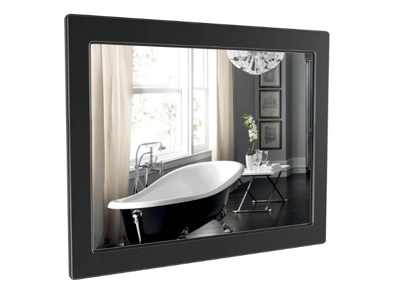 Дзеркало для ванної кімнати Аквародос Беатріче 100х80 см чорний патина хром АР000000922