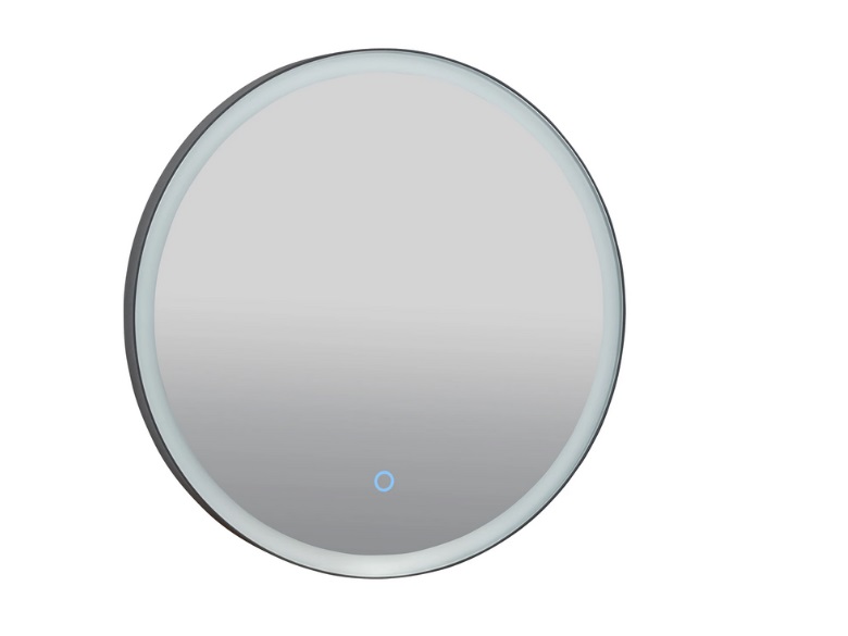 Дзеркало для ванної кімнати Аквародос Лоренцо black D-70 sensor з LED-підсвічуванням чорний АР000112799