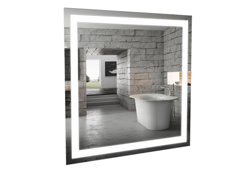 Дзеркало для ванної кімнати Аквародос Альфа 80х80 см з LED-підсвічуванням АР000001216