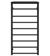 Полотенцесушитель водяной Deffi Lux Hotel П9 600х1000 нижнее подключение черный A.LH.100.60.9.B.A