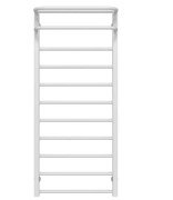 Сушка для рушників водяна Deffi Lux Hotel П11 600х1200 нижнє підключення білий A.LH.120.60.11.W.A