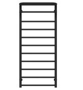 Сушка для рушників водяна Deffi Lux Hotel П11 600х1200 нижнє підключення чорний A.LH.120.60.11.B.A