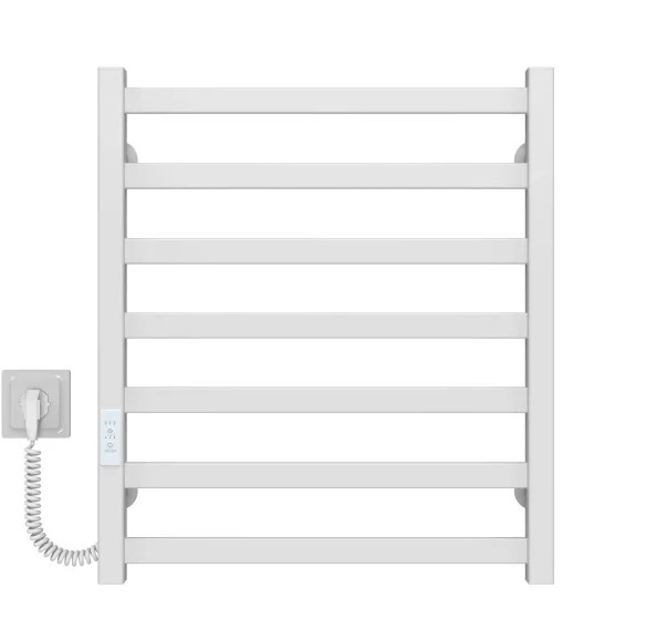 Электрический полотенцесушитель Deffi Avast П7 500х600 левое подключение WD04 белый B.AV.60.50.7.E.W.L.4
