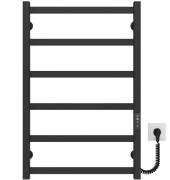 Электрический полотенцесушитель Deffi Avast П6 500х800 правое подключение JD04 черный B.AV.80.50.6.E.B.R.2