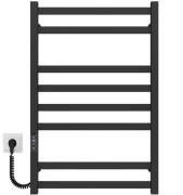 Электрический полотенцесушитель Deffi Avast П8 500х800 левое подключение JD04 черный B.AV.80.50.8.E.B.L.2