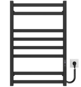 Электрический полотенцесушитель Deffi Avast П8 500х800 правое подключение JD04 черный B.AV.80.50.8.E.B.R.2