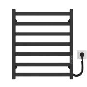 Электрический полотенцесушитель Deffi Avast П7 500х600 правое подключение JD04 черный B.AV.60.50.7.E.B.R.2