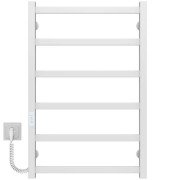Электрический полотенцесушитель Deffi Avast П6 500х800 левое подключение WD04 белый B.AV.80.50.6.E.W.L.4