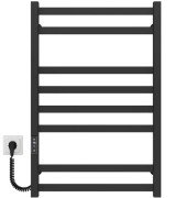 Электрический полотенцесушитель Deffi Avast П8 500х800 левое подключение JD04 черный B.AV.80.50.8.E.B.L.2