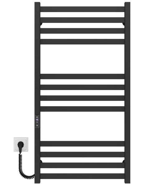 Электрический полотенцесушитель Deffi Avast П12 500х1000 левое подключение JD04 черный B.AV.100.50.12.E.B.L.2