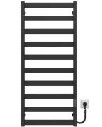 Электрический полотенцесушитель Deffi Harmony П10 400х1200 правое подключение JD04 черный B.HR.120.40.10.E.B.R.2