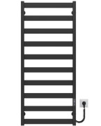 Электрический полотенцесушитель Deffi Harmony П10 400х1200 правое подключение JD04 черный B.HR.120.40.10.E.B.R.2