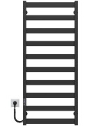 Электрический полотенцесушитель Deffi Harmony П10 450х1200 левое подключение JD04 черный B.HR.120.45.10.E.B.L.2