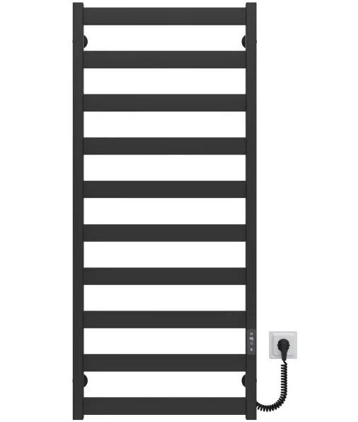 Електрична сушарка для рушників Deffi Harmony П10 450х1200 праве підключення JD04 чорний B.HR.120.45.10.E.B.R.2
