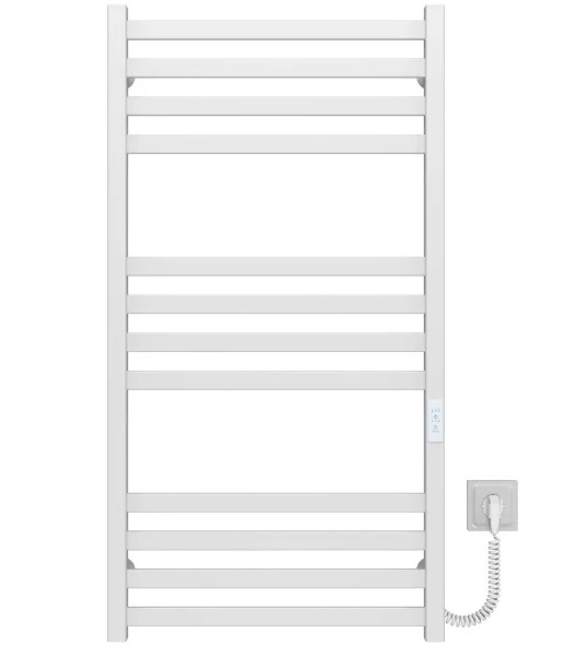 Электрический полотенцесушитель Deffi Avast П12 600х1000 правое подключение WD04 белый B.AV.100.60.12.E.W.R.4