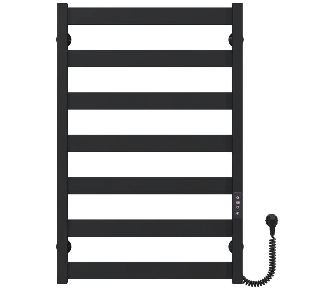 Электрический полотенцесушитель Deffi Harmony П7 500х800 правое подключение JD04 черный B.HR.80.50.7.E.B.R.2