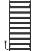 Электрический полотенцесушитель Deffi Harmony П10 500х1200 левое подключение JD04 черный B.HR.120.50.10.E.B.L.2