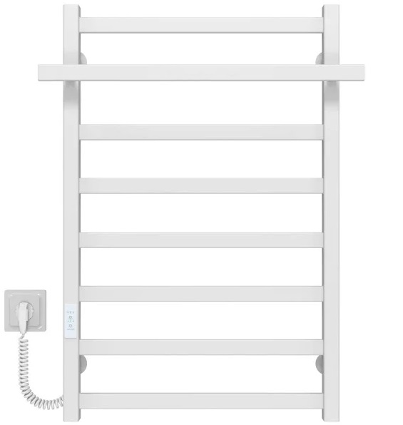 Електрична сушарка для рушників Deffi Nicolе П8 500х800 ліве підключення WD04 білий B.NI.80.50.8.E.W.L.4