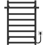 Электрический полотенцесушитель Deffi Nicolе П8 500х800 правое подключение JD04 черный B.NI.80.50.8.E.B.R.2