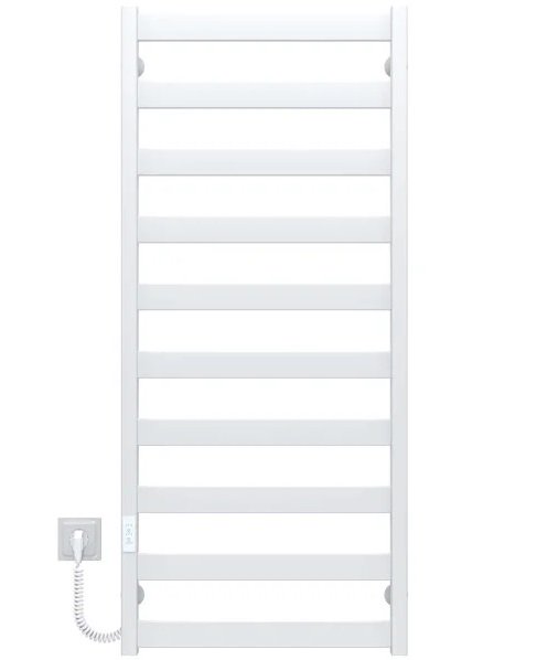Электрический полотенцесушитель Deffi Harmony П10 400х1200 левое подключение WD04 белый B.HR.120.40.10.E.W.L.4