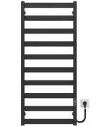 Електрична сушарка для рушників Deffi Harmony П10 400х1200 праве підключення JD04 чорний B.HR.120.40.10.E.B.R.2