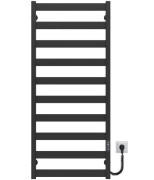 Електрична сушарка для рушників Deffi Harmony П10 450х1200 праве підключення JD04 чорний B.HR.120.45.10.E.B.R.2