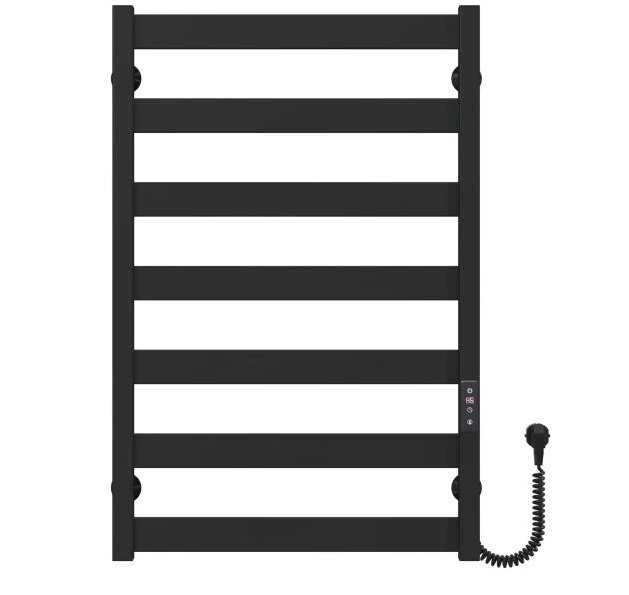 Электрический полотенцесушитель Deffi Harmony П7 500х800 правое подключение JD04 черный B.HR.80.50.7.E.B.R.2
