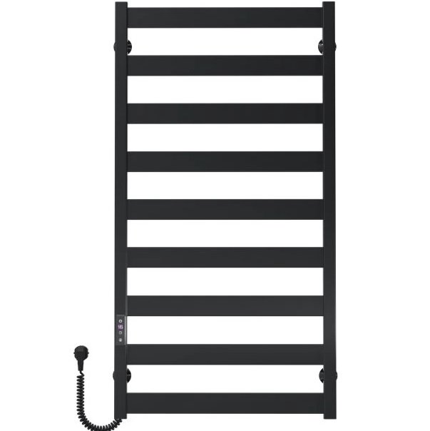 Электрический полотенцесушитель Deffi Harmony П9 500х1000 левое подключение JD04 черный B.HR.100.50.9.E.B.L.2