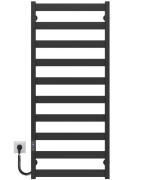 Електрична сушарка для рушників Deffi Harmony П10 500х1200 ліве підключення JD04 чорний B.HR.120.50.10.E.B.L.2