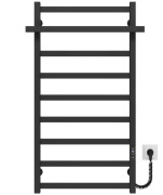 Електрична сушарка для рушників Deffi Nicolе П9 500х1000 праве підключення JD04 чорний B.NI.100.50.9.E.B.R.2