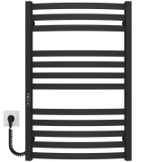 Электрический полотенцесушитель Deffi Adriana П12 500х800 левое подключение JD04 черный B.AR.80.50.12.E.B.L.2