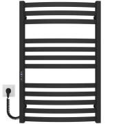 Электрический полотенцесушитель Deffi Adriana П12 500х800 левое подключение JD04 черный B.AR.80.50.12.E.B.L.2