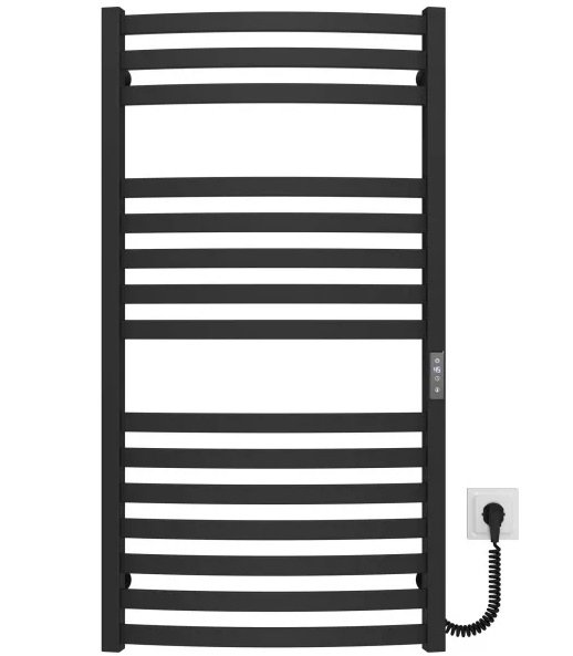 Електрична сушарка для рушників Deffi Adriana П15 500х1000 праве підключення JD04 чорний B.AR.100.50.15.E.B.R.2