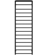 Полотенцесушитель водяной Deffi Lux Hotel П15 600х1600 боковое левое подключение черный A.LH.160.60.15.B.B