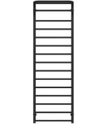 Полотенцесушитель водяной Deffi Lux Hotel П15 600х1600 боковое правое подключение черный A.LH.160.60.15.B.C