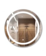 Дзеркало у ванну кімнату Мойдодир Sunny Ø70 см S з LED підсвічуванням із сенсором 00-0006243