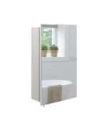 Зеркальный шкафчик Мойдодыр ЗШ-41х72 см ДСП белый мат 00-00002733