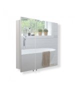 Зеркальный шкафчик Мойдодыр Руна 80х72 см ДСП белый мат 00-0006716