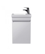 Тумба подвесная Мойдодыр City White 40-А с раковиной Como ДСП белый глянец 00-0008071