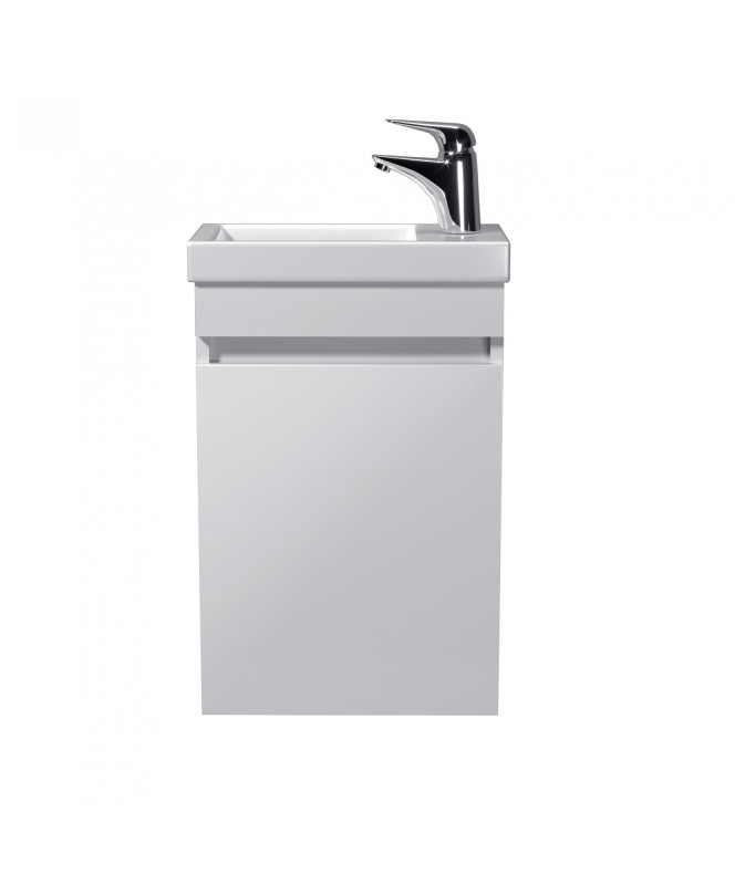 Тумба підвісна Мийдодір City White 40-А з раковиною Como ДСП білий глянець 00-0008071