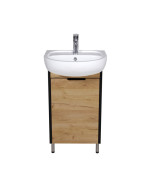 Тумба напольная Мойдодыр Dakota Craft 50 с раковиной Solo ДСП дуб крафт 00-0008565