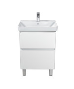 Тумба Мойдодыр Палермо 50-U с раковиной Vivace ДСП/МДФ белый глянец 00-0009154