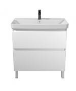 Тумба Мойдодыр Палермо 80-U с раковиной Vivace ДСП/МДФ белый глянец 00-0009156